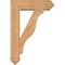 Ekena Millwork Funston Arts and Crafts Smooth Bracket w/ Offset Brace, Western Red Cedar, 7 1/2"W x 26"D x 38"H BKT0806X26X38FST03SWR - alternate 2
